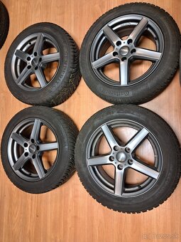 Predam plechove disky 5x112 R16 a zimne pneu - 4