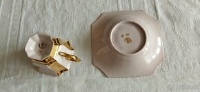 Krásný porcelán - cobalt a růžový - 4