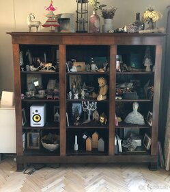 Starožitná knižnica Š203xh57,5xV184cm - 4