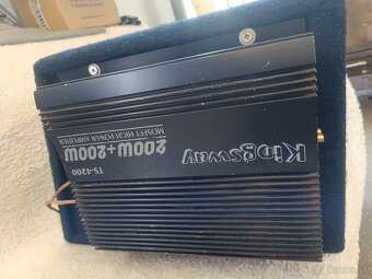 Subwoofer Crunch 250W + zosilovač 2x 200W - 4