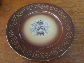 2x Ozdobné talíře, značeno, Porcelánka Moritz Zdekauer - 4