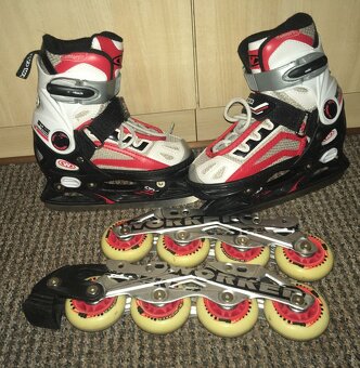 WORKER Nolan 2v1 - Nastaviteľné korčule. c 29-32 - 4