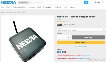 Predám Helium miner NEBRA (2 kusy) + anténa 5,8DBi, (2 kusy) - 4