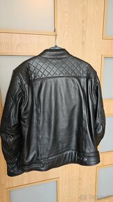 Kožená moto bunda veľkosť L - ako nová - 4