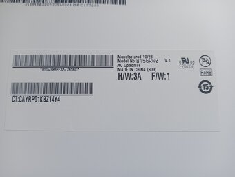 predám 15.6" LED displej , HD+ 1600x900 ,, B156RW01 - 4