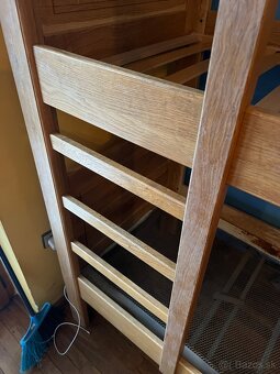 Predám 2x dvojposchodova posteľ z masívu - 4