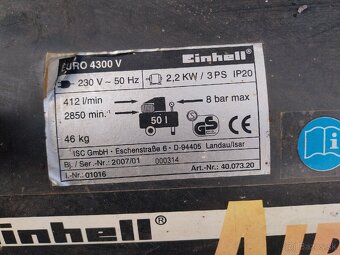 Predam olejovy konpresor Einhaell 50L - 4