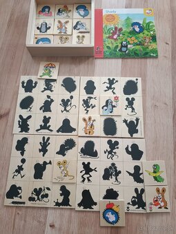 Drevené skladačky - domino , puzzle pexeso.... - 4