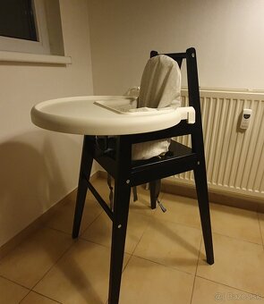 Detská vysoká drevená jedálenská stolička IKEA BLAMES - 4