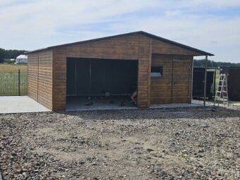 Plechová garáž 7x8m. - 4