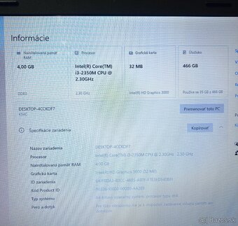 Asus x54C, i3, 4GB RAM, 500GB DISK - 4