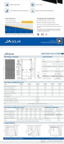 Fotovoltaický panel JA Solar JAM72S20 460 MR BF - 4