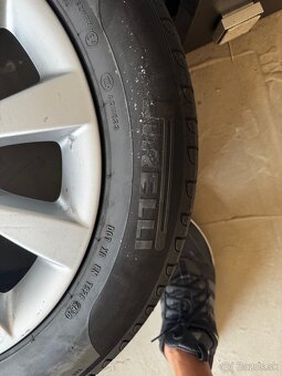 Original Audi disky 5x112 ET 39 s letnymi pneu 225/55 R17 - 4