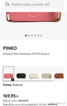 Pinko-predám luxusnú koženu kabelku Pinko - 4