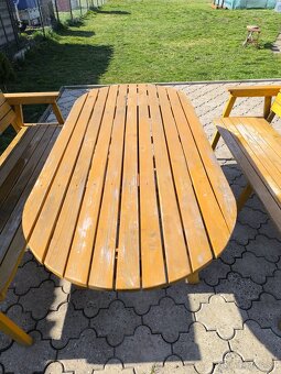 Záhradné sedenie drevené - 4