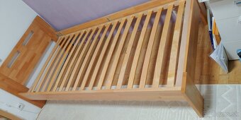 Dubová postel masivne drevo 210cm. - 4