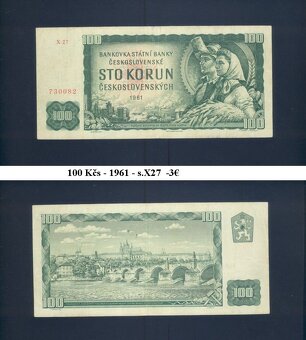Bankovky Československo 1 - 4