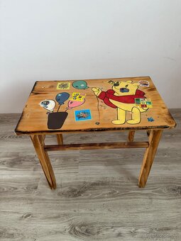 Detský drevený stolík s 2 stoličkami - 4