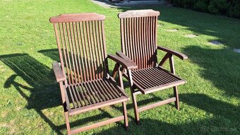 Predám zostavu - záhradný rozkladací stôl so 4 stoličkami. - 4