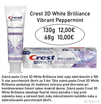 CREST 3D zubné pasty - 4