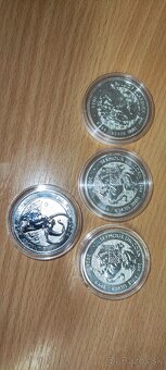 2 OZ strieborné mince 999/1000 - 4