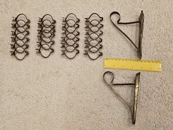 Mosadzná garníž so štipcami - 4