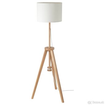 LAUTERS Stojacia lampa, jaseň/biela - 4