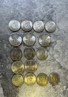 100kcs mince strieborné - 4