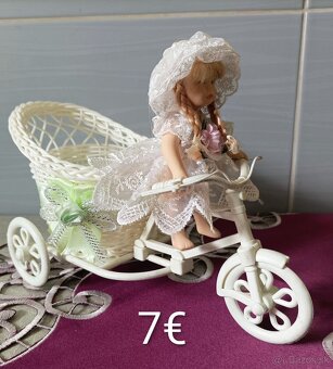 Porcelánové bábiky, handrové - 4