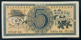 5 Korún Slovenských rok 1945 séria K - NEPERFOROVANÁ - 4