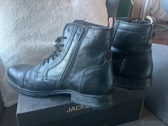 Pánske kožené topánky Jack and Jones 44 - 4