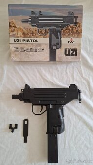 Samopal  IWI UZI, pružinová pištoľ, naťaho. páka odlomená - 4