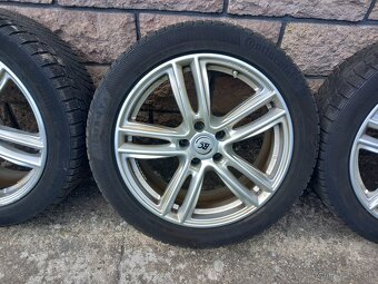 Predám 18" Al disky Brock RC27 s TPMS,Continetal 245/45 R18 - 4