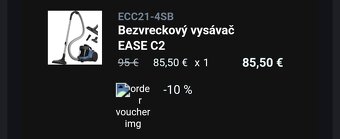 Electrolux EASE C2 – bezvreckový vysávač, výborný stav - 4