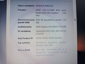 Hp probook 655 g1 , 4-jadro , 256gb ssd , 8gb ram , RS-232 - 4