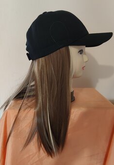 čierna šiltovka s parochňou - 4