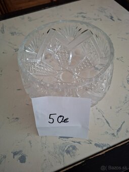 Krištálové a sklenené poháre, misy a misky - 4
