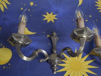 Mosadzné nástenné svietidla. - 4