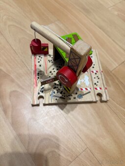 Drevené koľajnice s príslušenstvom. - 4