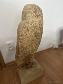 Drevená socha sova - 4