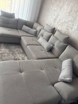 Predám sedaciu súpravu v tvare ľavé U - 4