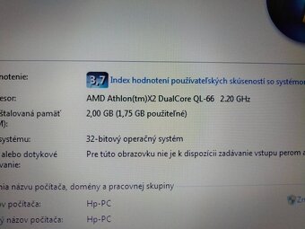 predám notebook HP COMPAQ 615 , Windows 7. - 4