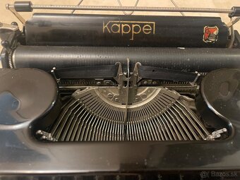 Starožitný písací stroj Kappel - 4