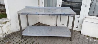Kuchynské pracovné a rozprávkové stoly, gastro, nerezové - 4