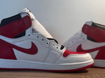 AIR JORDAN 1 RETRO HIGH OG White University Red Black Blanc - 4