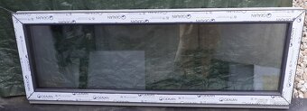 Fixne okna 50x150,150x50,120x50 trojsklo biela,antracit, dub - 4