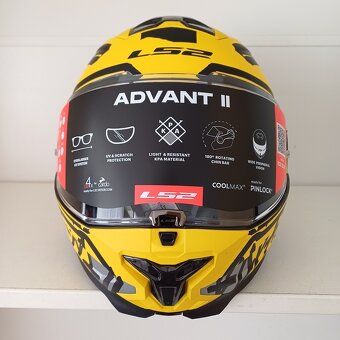 Silniční překlápěcí přilba LS2 Advant II TAPE - 4