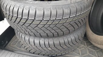 Nové zimné pneumatiky obuté na nových plechových diskoch - 4