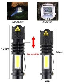 Predám Mini LED CREE zoom baterku - 4
