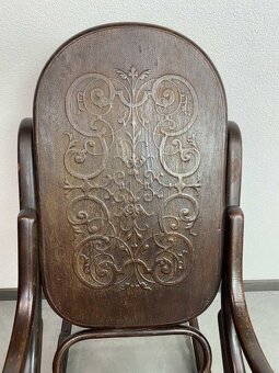 Hojdacie kreslo Thonet no 7022 ,menší model s potlačeným sed - 4